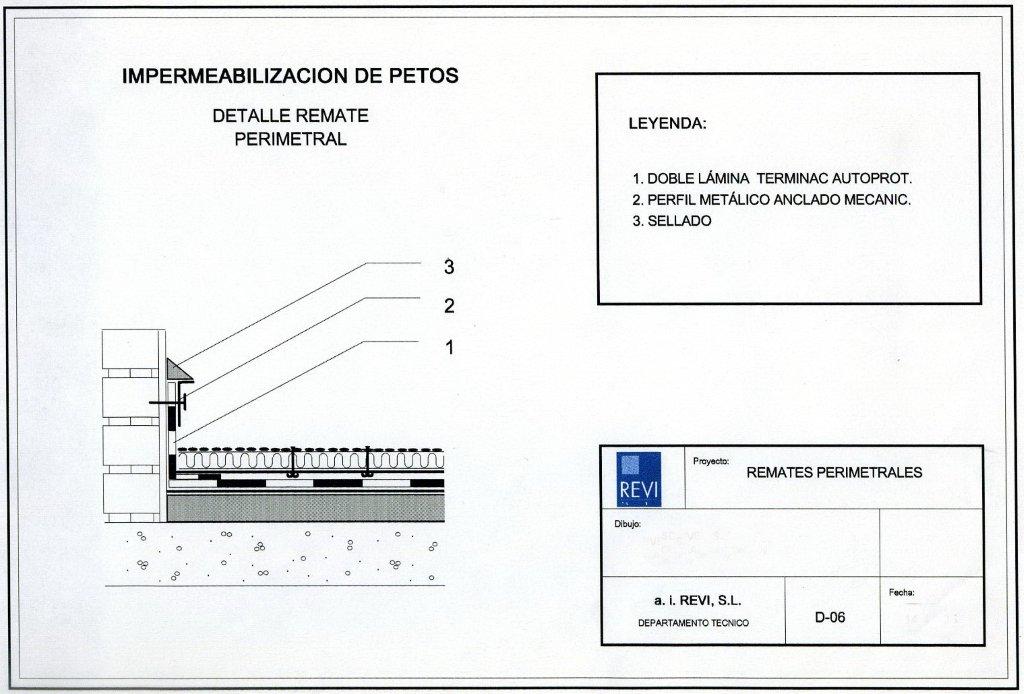 Dibujo impermeabilización